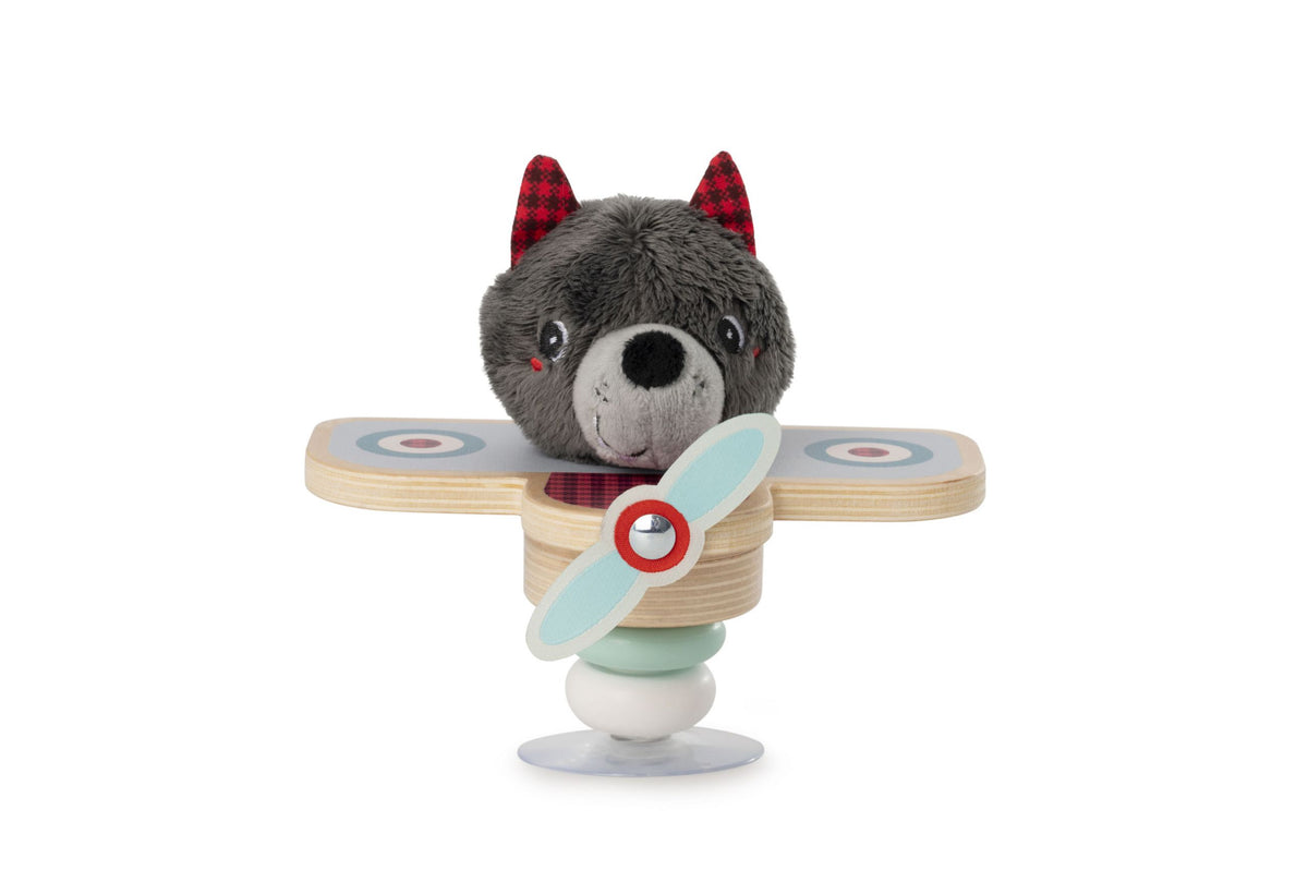 Louis en avión swing (con ventosa) Lilliputiens