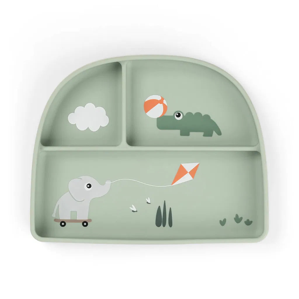 Plato compartimentado antideslizante Stick & Stay Playground Done by Deer