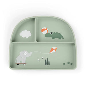 Plato compartimentado antideslizante Stick & Stay Playground Done by Deer