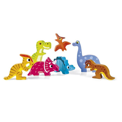 Chunky Puzzle Dinosaurios  7 piezas Janod