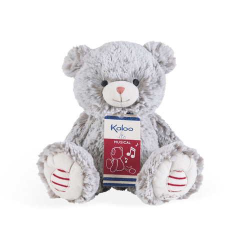 Peluche Oso mae gris prestigio musical 31 cm Kaloo