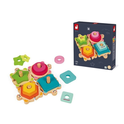 Tortugas apilables madera Janod