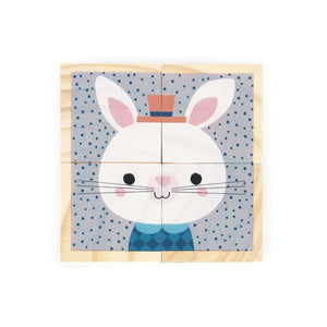 Cubos de animales del bosque 4 piezas Janod