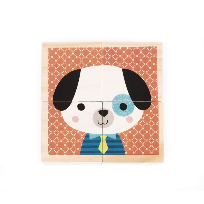 Cubos de animales del bosque 4 piezas Janod