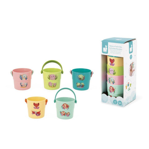 Cubos de Baño Mis Animales Bebés Janod
