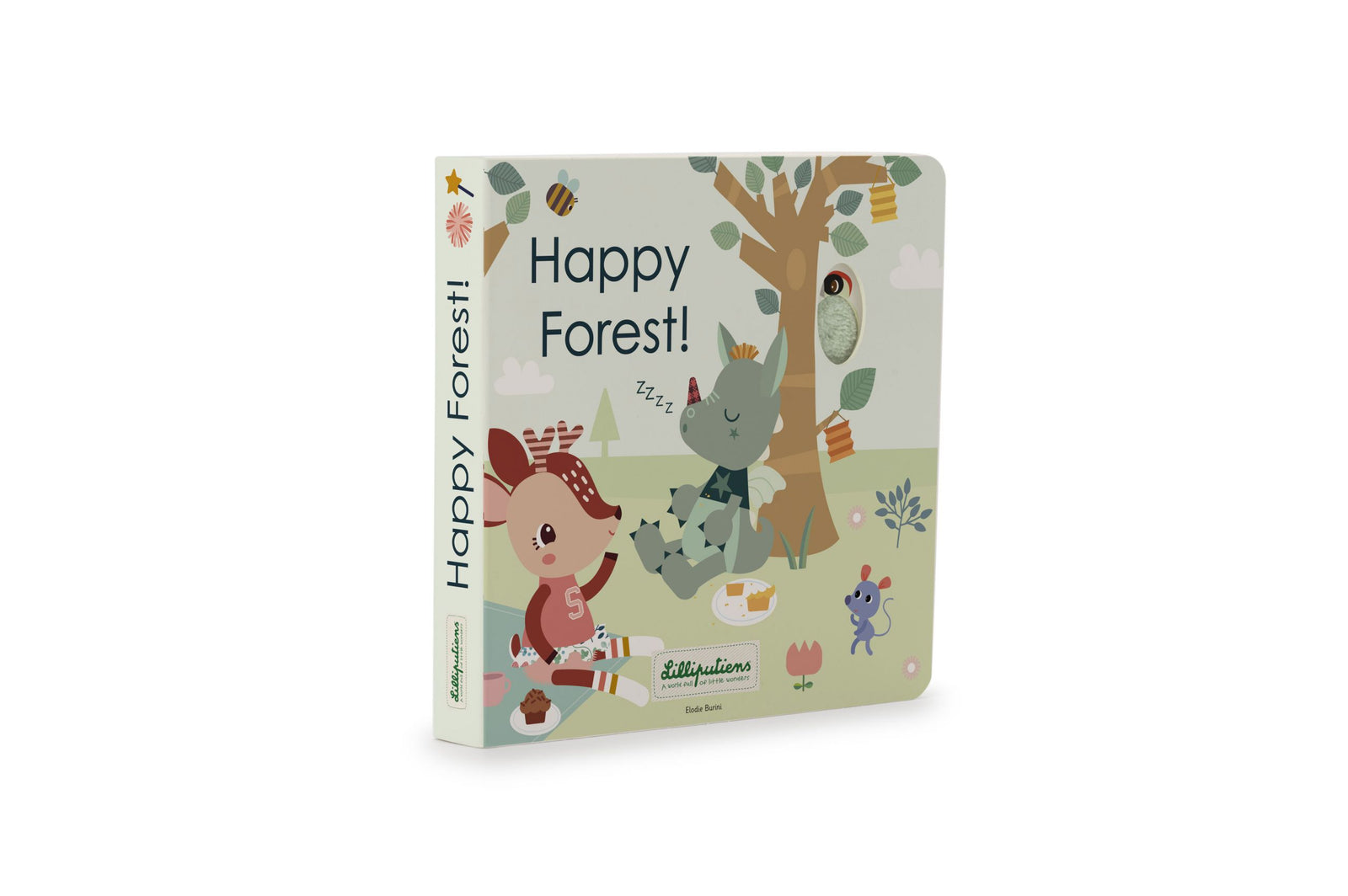 Libro de sonidos y texturas "Happy Forest" Lilliputiens
