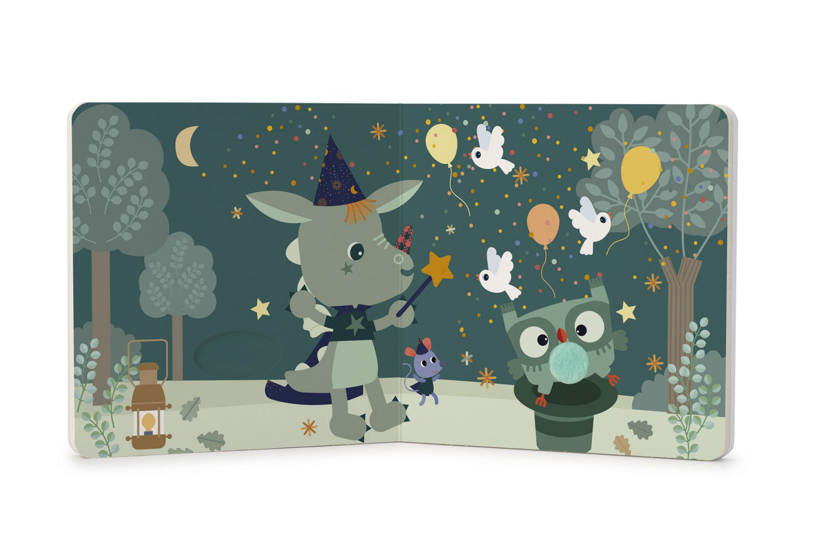 Libro de sonidos y texturas "Happy Forest" Lilliputiens