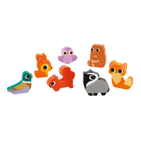 Chunky Puzzle del Bosque  7 piezas Janod