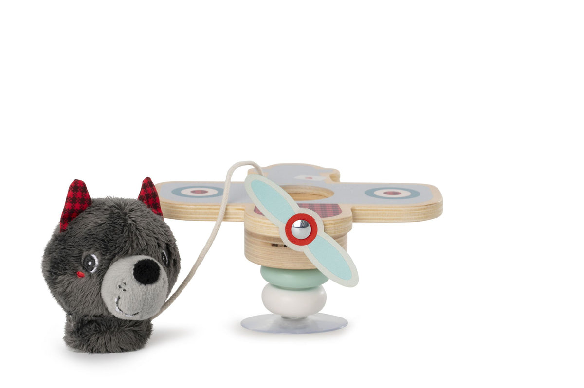 Louis en avión swing (con ventosa) Lilliputiens