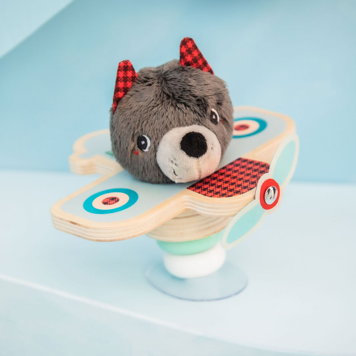 Louis en avión swing (con ventosa) Lilliputiens