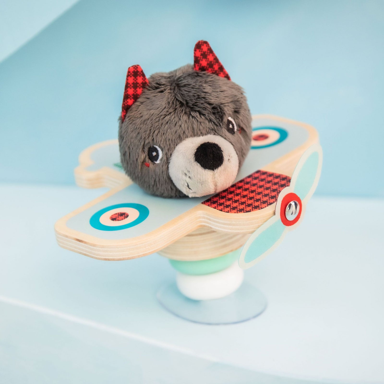 Louis en avión swing (con ventosa) Lilliputiens