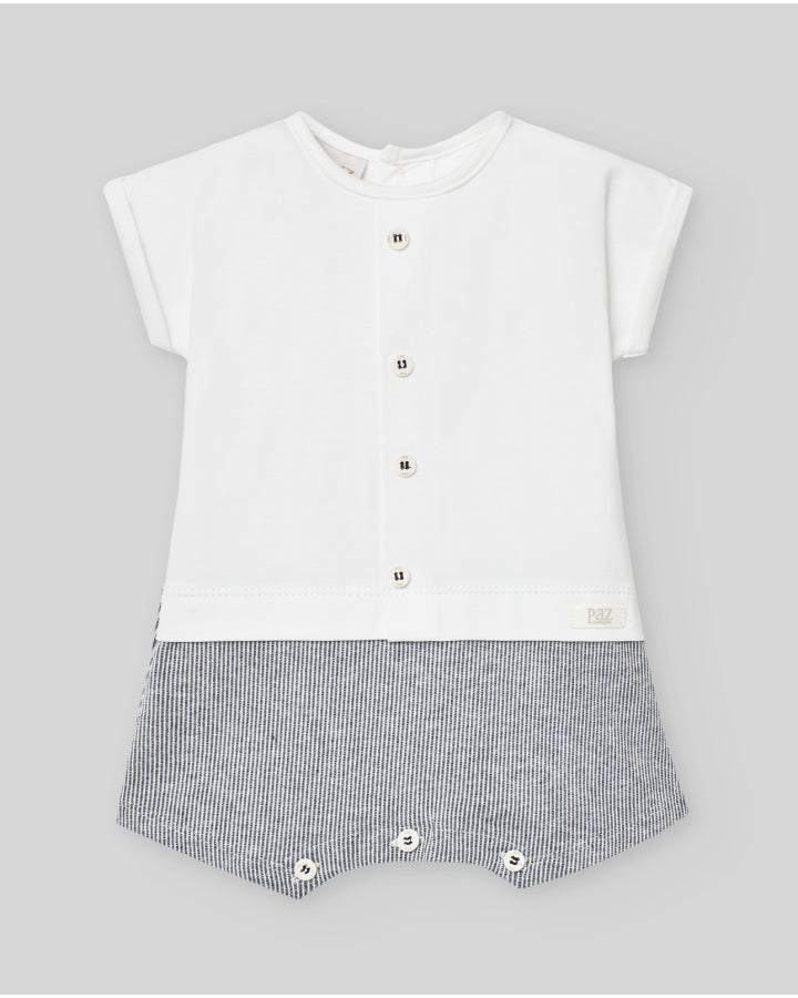 Pelele corto combinado "Pazo" Paz Rodríguez