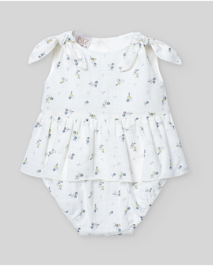 Pelele estampado niña "Pomba" Paz Rodríguez