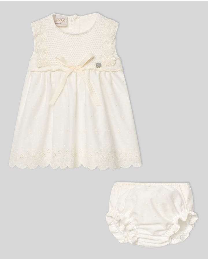 Pack niña Vestido + Braga "Paz V25" Paz Rodríguez