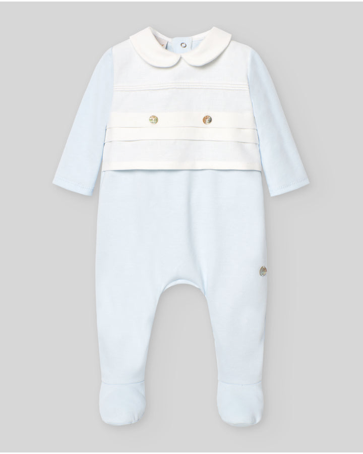 Pelele largo c/cuello y tablas "Interlock V25" Paz Rodríguez