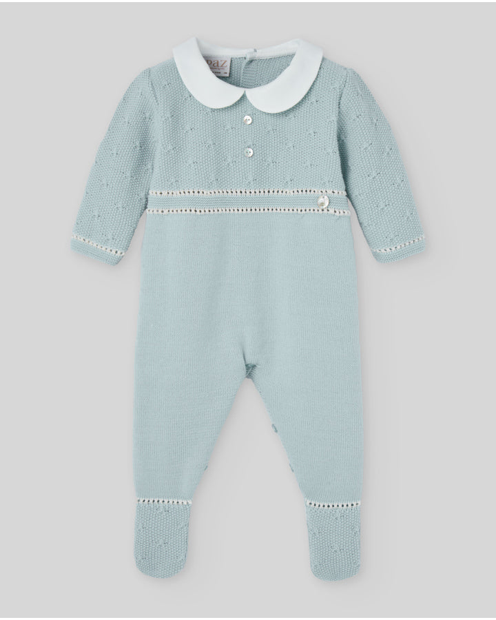 Pelele niño c/pie y c/cuello "Semilla"