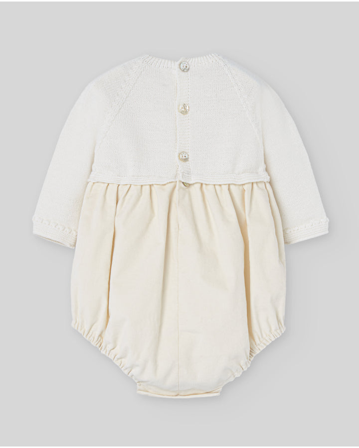 Pelele terciopelo pto/tela "PAZ OI 25-26"