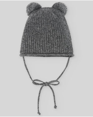 Gorro c/pompón pelo "Nogal" Paz Rodriguez