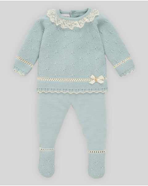 Conjunto jubón (niña) + polaina "SEMILLA"