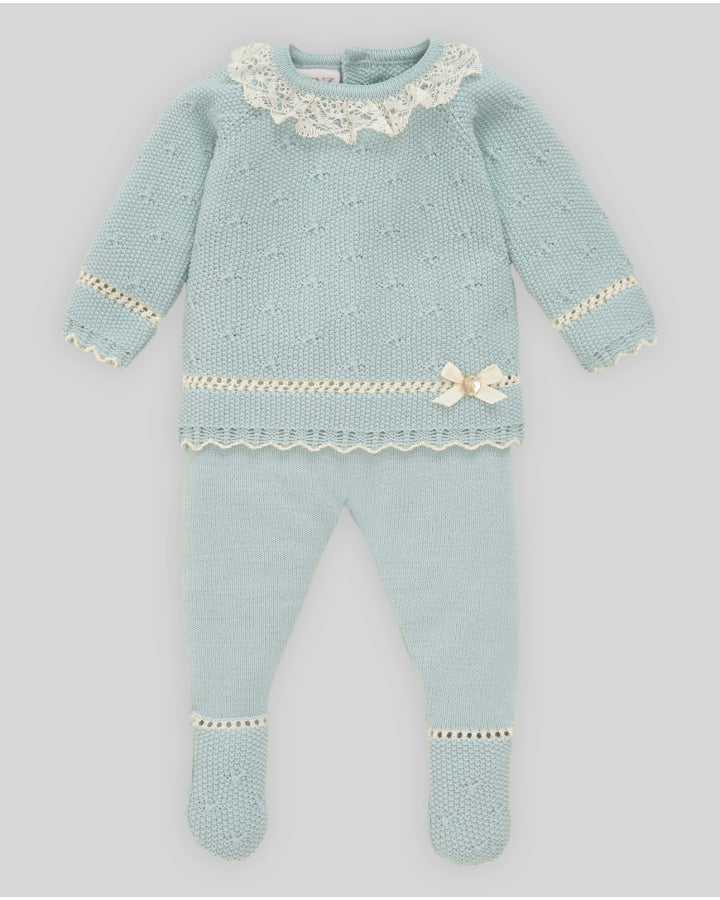 Conjunto jubón (niña) + polaina "SEMILLA"