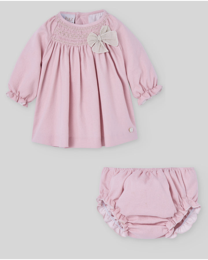 Conjunto (niña) blusa vestido + pantalón corto "Pascua"