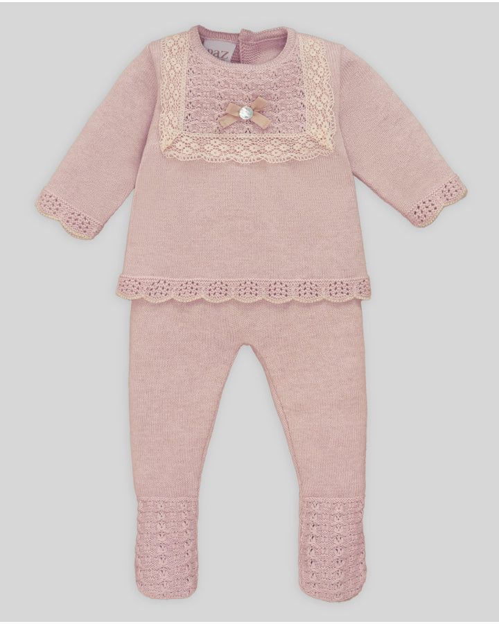 Conjunto (niña) jubón + polaina "PASCUA"