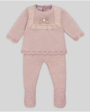 Conjunto (niña) jubón + polaina "PASCUA"