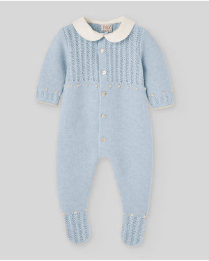 Pelele niño c/pie y c/cuello alg/cash "Alegría"