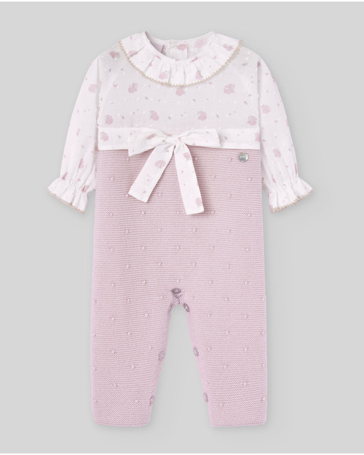 Pelele pto/tela plumeti estampado "Erizos"