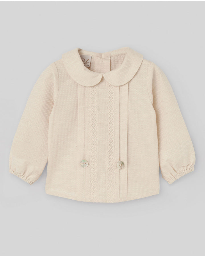 Conjunto (niño) blusa vestido + pantalón corto "ALEGRIA"