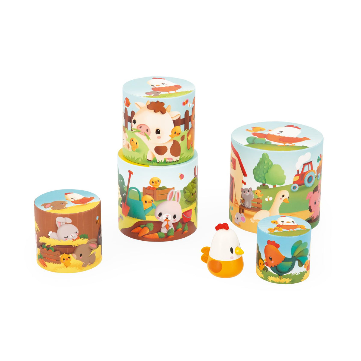 Mi primera pirámide de gallina Janod