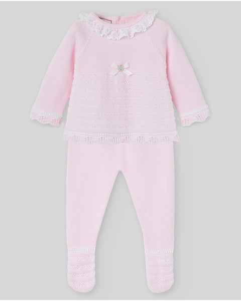 Conjunto Jubon (cuello con volantes) + Polaina "ALAIA"