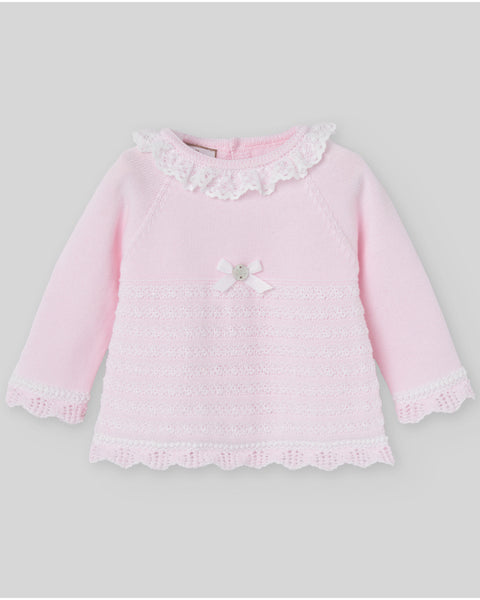 Conjunto Jubon (cuello con volantes) + Polaina "ALAIA"