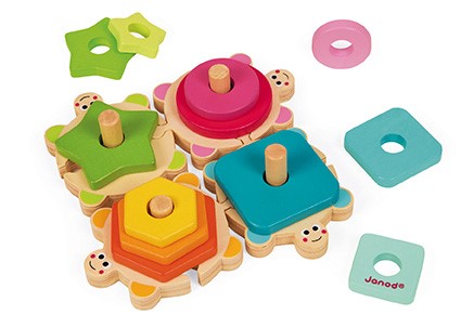 Tortugas apilables madera Janod