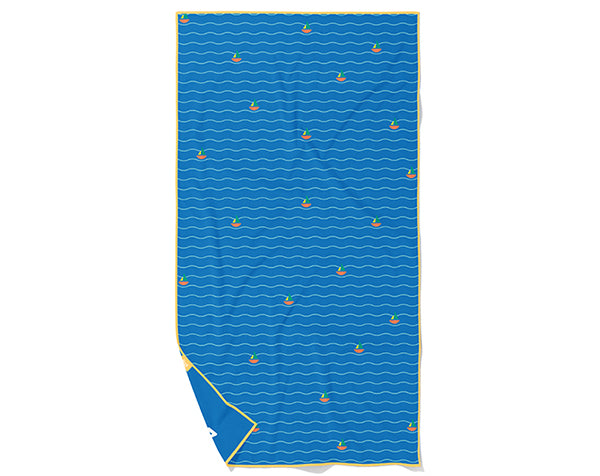 Toalla de juego “Lighthouse Blue" Doble cara y multifunción Quut