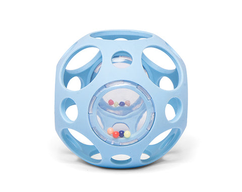 Pelota sensorial con sonajero azul Little L — imagen 1