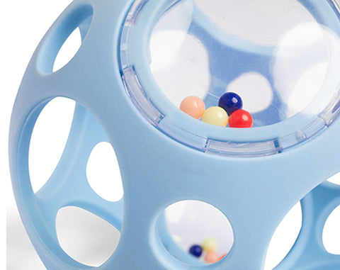 Pelota sensorial con sonajero azul Little L — imagen 2