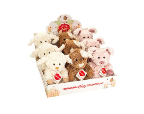 Peluche Animal de Granja 20 cm Teddy Hermann