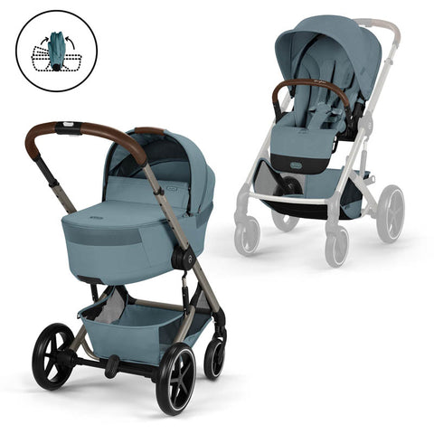 Cochecito Cybex Balios S Lux 2026 + Capazo Plegable