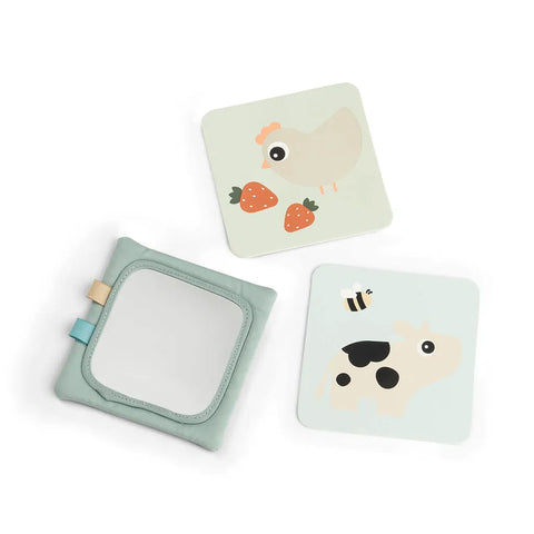 Portatarjetas de contraste para bebé Tiny Farm