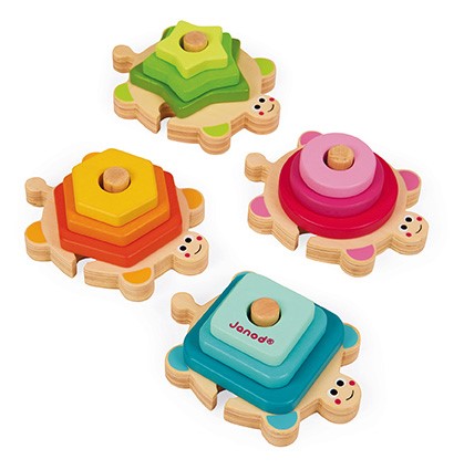 Tortugas apilables madera Janod