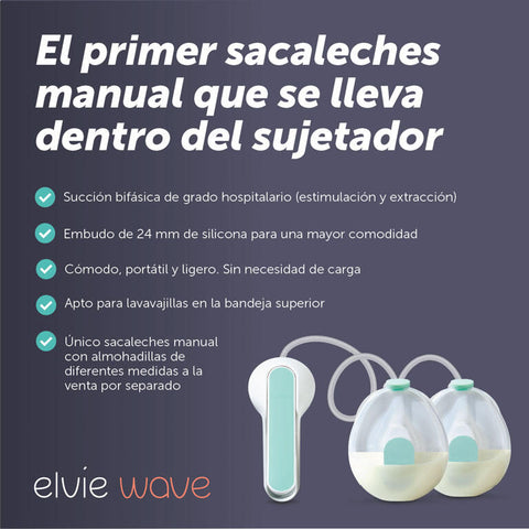 Sacaleches manual manos libres Elvie Wave