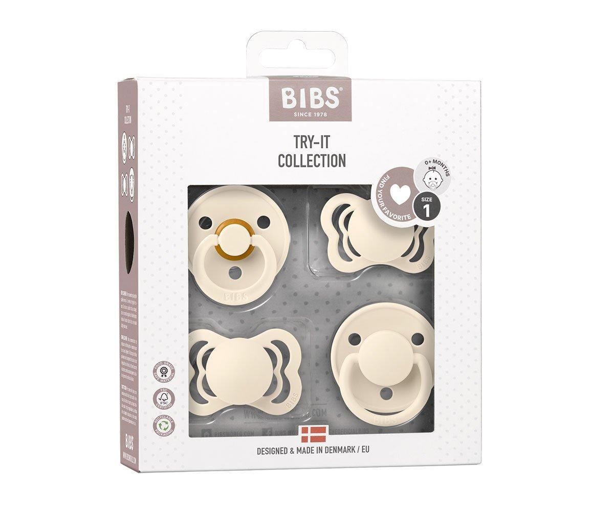 Pack Chupetes BIB Try-It Ivory