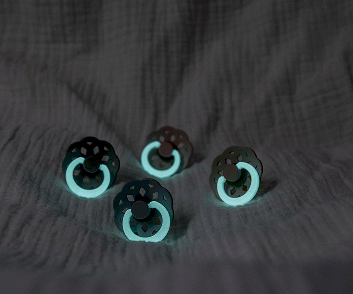 2 Chupetes BIBS boheme nocturnos blush/vanilla