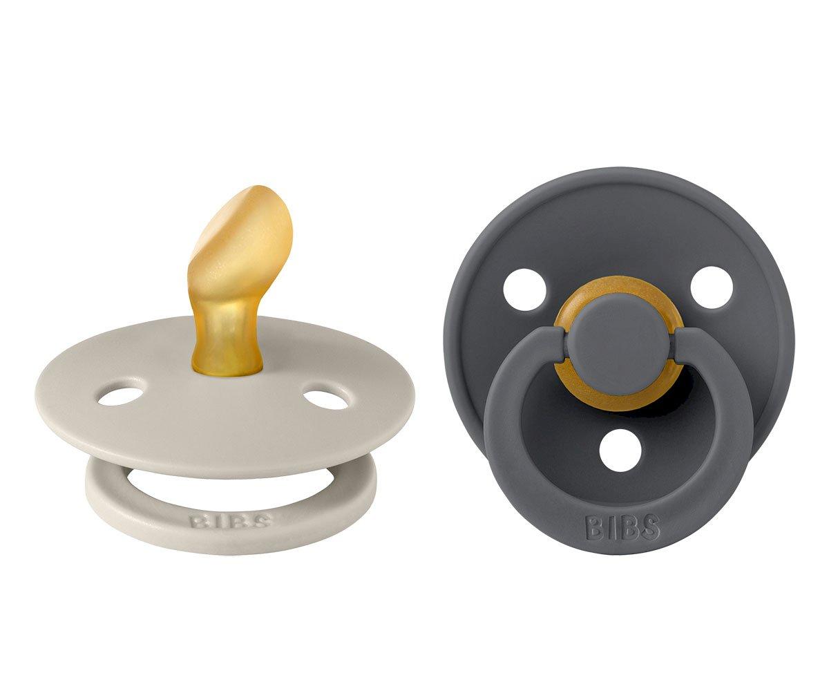 2 Chupetes BIBS Colour Anatómica Sand/Iron