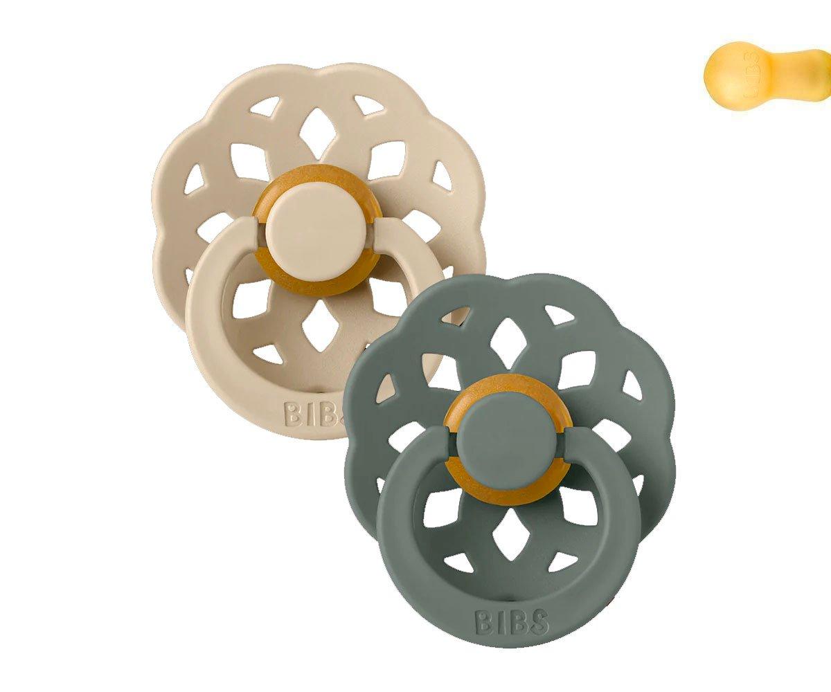 2 Chupetes BIBS boheme vanilla/pine