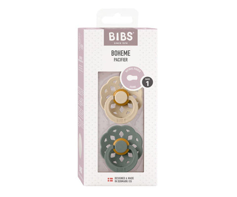 2 Chupetes BIBS boheme vanilla/pine