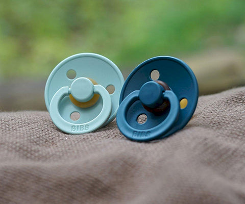 2 Chupetes BIBS Colour Round Mint/Forest