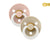 2 Chupetes Nocturnos BIBS Colour Round Vainilla/Blush