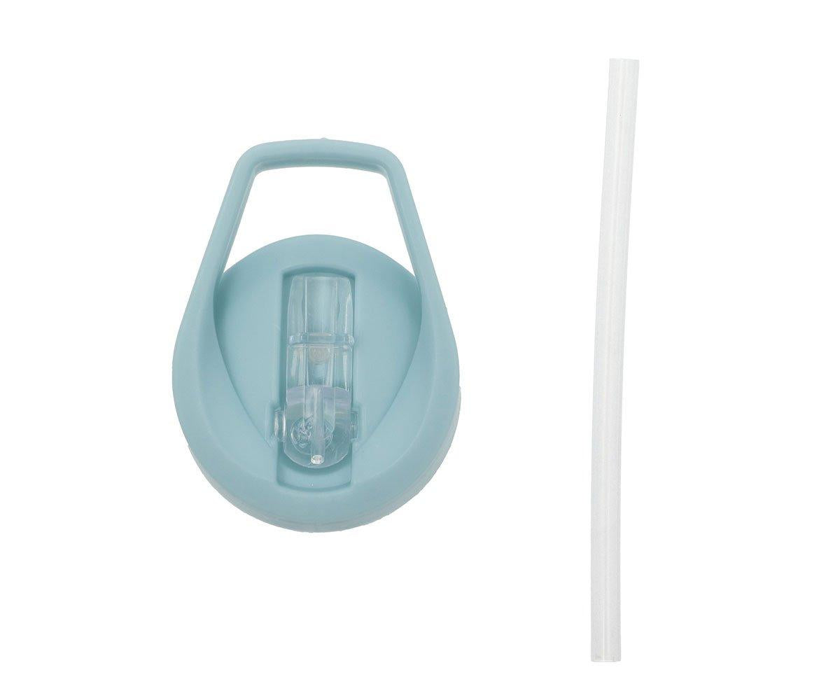 Botella plástico con pajita Glitter Stars